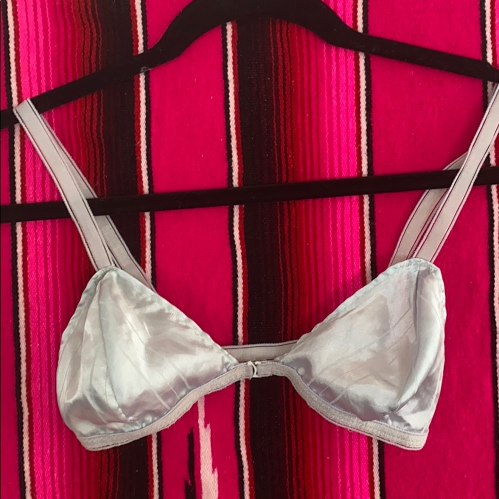 Trashy Lingerie Vintage satin pale blue bralette